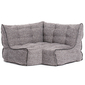 Modular corner bean bag in Luscious Grey