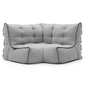 Modular bean bag corner in Keystone Grey front view