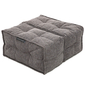 Grey Ottoman Modular Beanbag in Interior Fabric