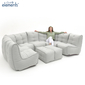 grey fabric modular sofa bean bags by ambient lounge