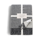 luxury ambient lounge throw. Australia wool grey colour.