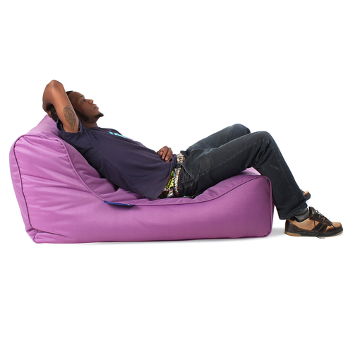 purple studio lounger bean bag