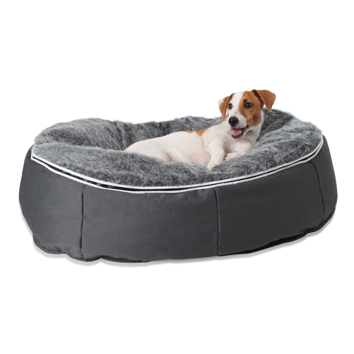 black cushion dog beds made of bean bags by Ambient Lounge