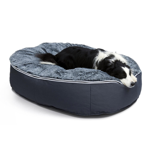 black cushion dog beds made of bean bags by Ambient Lounge