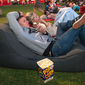 black studio lounger bean bag