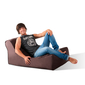 brown studio lounger bean bag