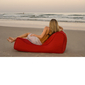 red studio lounger bean bag