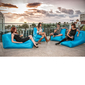 blue conversion lounger bean bag