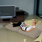 Beige conversion bean bag - Ambient Lounge