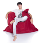 red flat pillow made of bean bags by Ambient Lounge