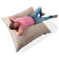 beige flat pillow made of bean bags by Ambient Lounge