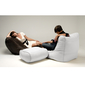 white leather bean bags - Ambient Lounge