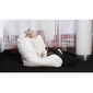 white leather bean bags - Ambient Lounge