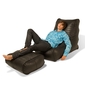 black leather bean bags - Ambient Lounge