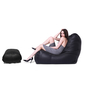 black leather bean bags - Ambient Lounge