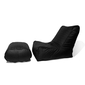 black leather bean bags - Ambient Lounge