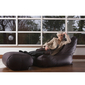 brown leather bean bags - Ambient Lounge