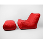 red leather bean bags - Ambient Lounge