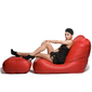 red leather bean bags - Ambient Lounge