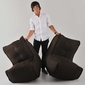 Brown Twin Couch Bean Bag Sofa