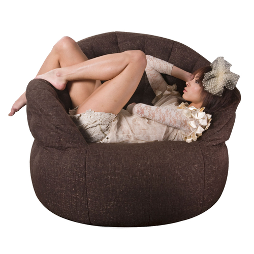 brown butterfly bean bag