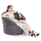 grey bean bag chair