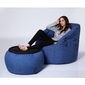 blue bean bag chair