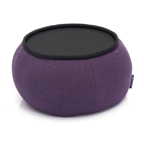 Purple Versa Table made of bean bags