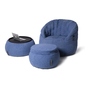 Blue Versa Table made of bean bags