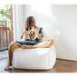 White Leather Bean Bag - Ambient Lounge