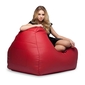 Red Leather Bean Bag - Ambient Lounge