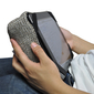 beige iPad Pro protective cushion or travel rest pillow by Ambient Lounge