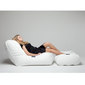white leather bean bags - Ambient Lounge