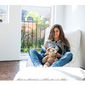 white leather bean bags - Ambient Lounge