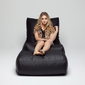 black leather bean bags - Ambient Lounge