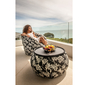 black and white versa table bean bag