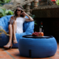 blue versa table bean bag