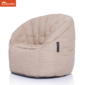 cream butterfly sunbrella fabric bean bag