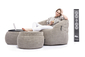 beige designer sofa set bean bag by Ambient Lounge