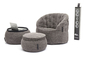 grey designer sofa set bean bag by Ambient Lounge