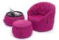 pink designer sofa set bean bag by Ambient Lounge