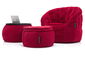 red designer sofa set bean bag by Ambient Lounge