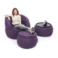 violet designer sofa set bean bag by Ambient Lounge