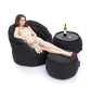 black designer sofa set bean bag by Ambient Lounge