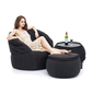 black designer sofa set bean bag by Ambient Lounge