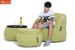 lime green designer sofa set in Sunbrella fabric bean bag by Ambient Lounge