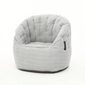 silver large bean bag sofa