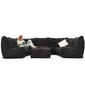 black fabric modular sofa bean bags by ambient lounge