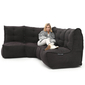 black modular sofa bean bags Australia