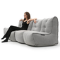 grey fabric modular sofa bean bags by ambient lounge